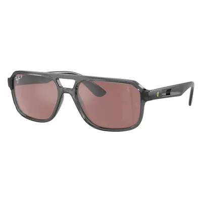 Ray-Ban Unisex Sunglass RB4414M Scuderia Ferrari Collection - Frame color: Transparent Grey, Le