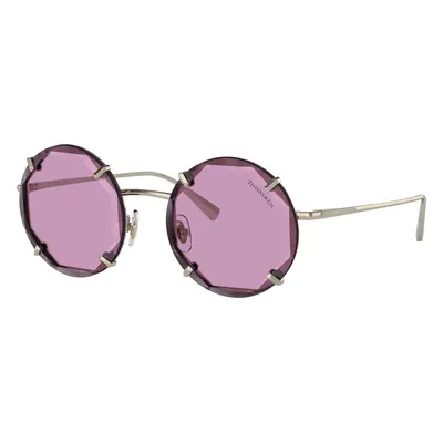 Tiffany & Co. Woman Sunglass TF3091 - Frame color: Pale Gold, Lens color: Dark Violet