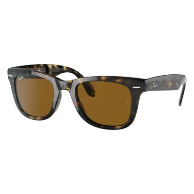 Ray-Ban Man Sunglass RB4105 Wayfarer Folding Classic - Frame color: Light Havana, Lens color: B