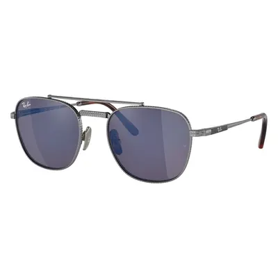 Ray-Ban Unisex Sunglass RB8258 Frank II Titanium - Frame color: Silver, Lens color: Grey Blue