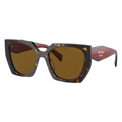 Prada Woman Sunglass PR 15WS - Frame color: Tortoise, Lens color: Dark Brown Polar