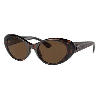 Versace Woman Sunglass VE4455U - Frame color: Havana, Lens color: Dark Brown