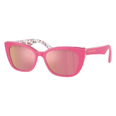 Dolce&Gabbana Unisex Sunglass DX4427 Kids - Frame color: Pink On Pink Flowers, Lens color: Pink