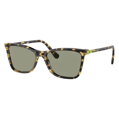 Swarovski Woman Sunglass SK6004 - Frame color: Havana, Lens color: Dark Green