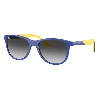 Ray-Ban Unisex Sunglass RB9077S Kids Bio-Based - Frame color: Blue On Yellow, Lens color: Grey/