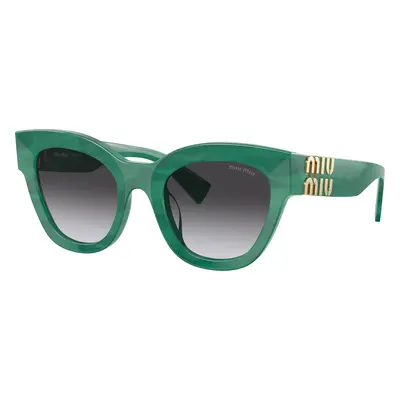 Miu Miu Woman Sunglass MU 01YS - Frame color: Green, Lens color: Grey Gradient