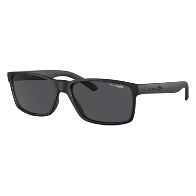 Arnette Unisex Sunglass AN4185 Slickster - Frame color: Rubber Black, Lens color: Dark Grey