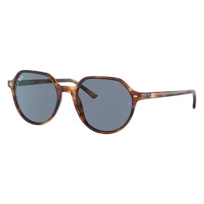 Ray-Ban Unisex Sunglass RB2195 Thalia - Frame color: Striped Havana, Lens color: Blue