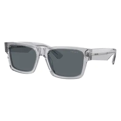 Prada Man Sunglass PR 25ZS - Frame color: Crystal Grey, Lens color: Blue