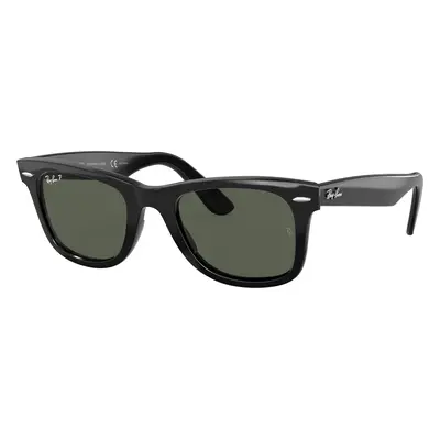 Ray-Ban Unisex Sunglass RB2140 Original Wayfarer Classic - Frame color: Black, Lens color: Gree