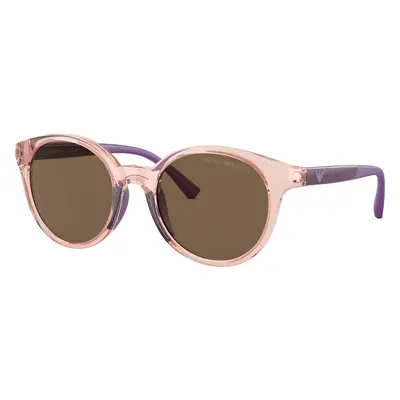 Emporio Armani Unisex Sunglass EK4185 Kids - Frame color: Transparent Pink, Lens color: Dark Br