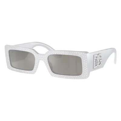 Dolce&Gabbana Woman Sunglass DG4447B - Frame color: Light Grey, Lens color: Light Grey Mirror S