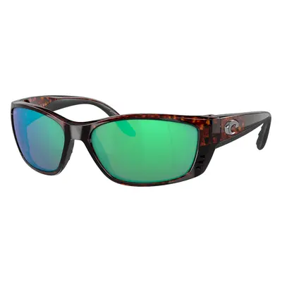 Costa Man Sunglass 6S9054 Fisch - Frame color: Tortoise, Lens color: Green Mirror