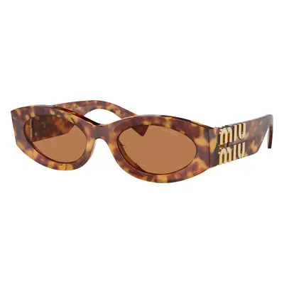 Miu Miu Woman Sunglass MU 11WS - Frame color: Havana, Lens color: Brown