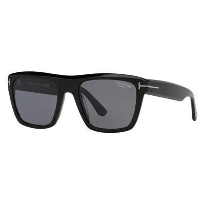 Tom Ford Man Sunglass Alberto - Frame color: Black Shiny, Lens color: Grey Polar