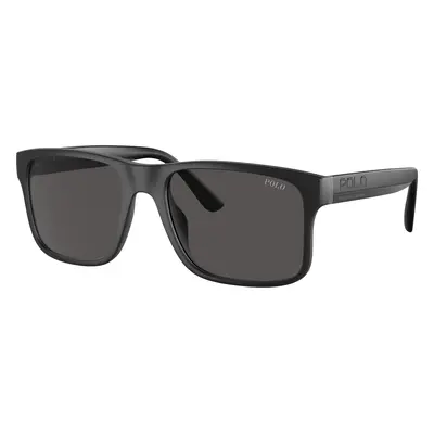 Polo Ralph Lauren Man Sunglass PH4195U - Frame color: Matte Black, Lens color: Dark Grey