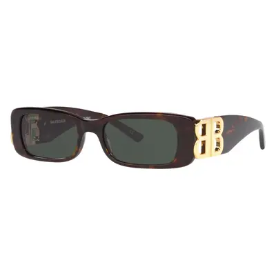 Balenciaga Woman Sunglass BB0096S - Frame color: Brown, Lens color: Green