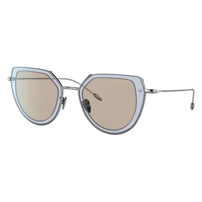 Giorgio Armani Woman Sunglass AR6119 - Frame color: Gunmetal, Lens color: Light Brown