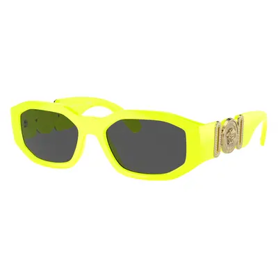 Versace Man Sunglass VE4361 Biggie - Frame color: Yellow Fluo, Lens color: Dark Grey