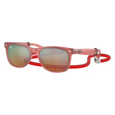 Ray-Ban Unisex Sunglass RB9052S New Wayfarer Kids Summer Capsule - Frame color: Opal Red, Lens 