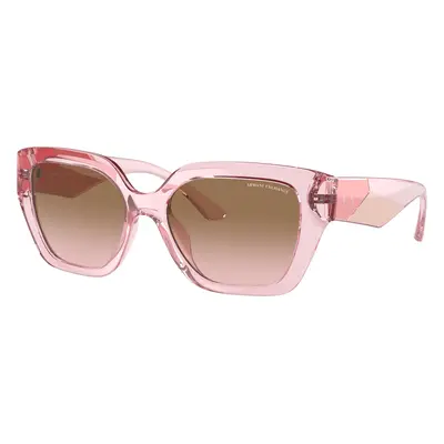 Armani Exchange Woman Sunglass AX4125SU - Frame color: Shiny Transparent Pink, Lens color: Pink