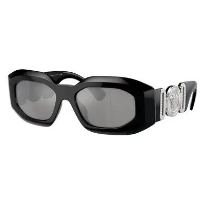 Versace Man Sunglass VE4425U - Frame color: Black, Lens color: Light Grey Mirror Silver 80