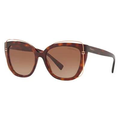 Tiffany & Co. Woman Sunglass TF4148 - Frame color: Havana, Lens color: Brown Gradient