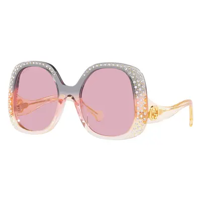 Gucci Woman Sunglass GG1235S - Frame color: Transparent Grey, Lens color: Pink