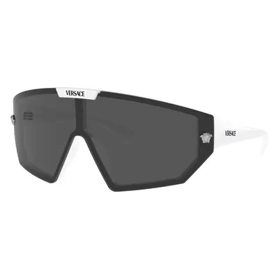 Versace Unisex Sunglass VE4461 - Frame color: White, Lens color: Dark Grey/Mirror Silver