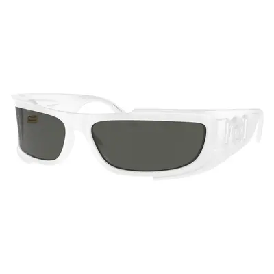 Versace Man Sunglass VE4446 - Frame color: White, Lens color: Dark Grey