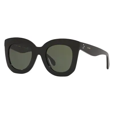 Celine Woman Sunglass CL4005FN - Frame color: Black, Lens color: Green