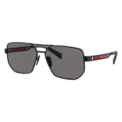 Prada Linea Rossa Man Sunglass PS 51ZS - Frame color: Matte Black, Lens color: Dark Grey Polar