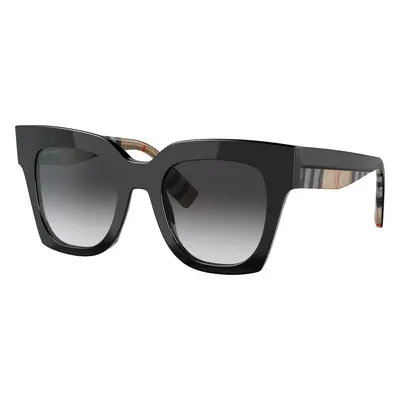 Burberry Woman Sunglass BE4364 Kitty - Frame color: Black, Lens color: Grey Gradient