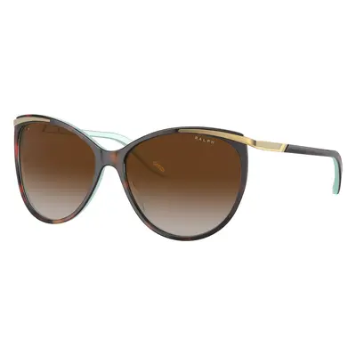 Ralph Woman Sunglass RA5150 - Frame color: Havana On Acquamarine, Lens color: Gradient Brown