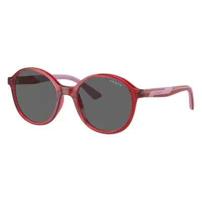 Vogue Eyewear Unisex Sunglass VJ2018 - Frame color: Transparent Dark Red, Lens color: Dark Grey