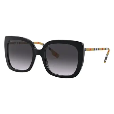 Burberry Woman Sunglass BE4323 Caroll - Frame color: Black, Lens color: Grey Gradient