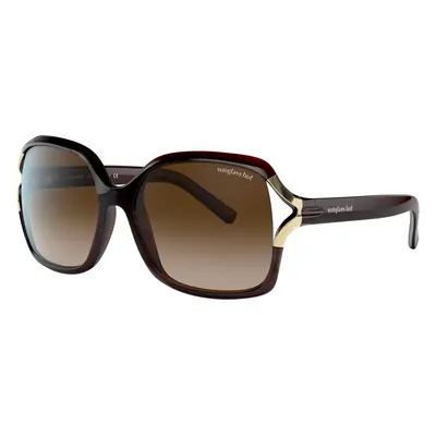 Sunglass Hut Collection Woman Sunglass HU2002 - Frame color: Striped Havana, Lens color: Gradie