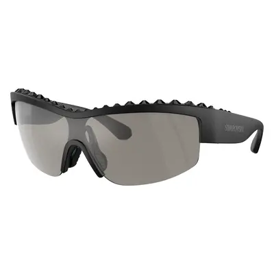 Swarovski Woman Sunglass SK6014 - Frame color: Matte Black, Lens color: Light Grey Mirror Silve