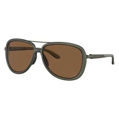 Oakley Woman Sunglass OO4129 Split Time - Frame color: Matte Olive Ink, Lens color: Prizm Bronz