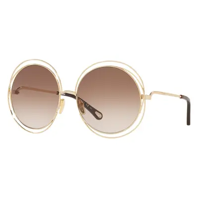 Chloé Unisex Sunglass CH0045S - Frame color: Gold, Lens color: Brown Gradient