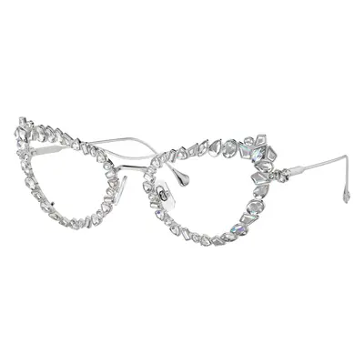 Swarovski Woman Sunglass SK7011 - Frame color: Silver, Lens color: Blue Light Filter Lens