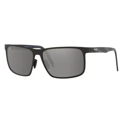 Maui Jim Man Sunglass Wana - Frame color: Black Matte, Lens color: Neutral Grey Polarized