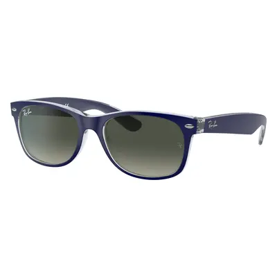 Ray-Ban Unisex Sunglass RB2132 New Wayfarer Color Mix - Frame color: Blue, Lens color: Grey