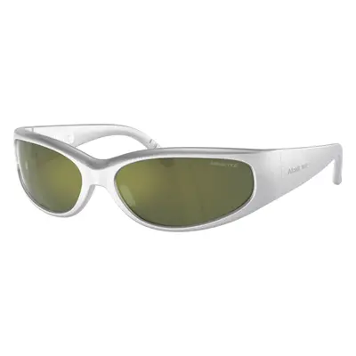 Arnette Man Sunglass AN4302 Catfish - Frame color: Metallic Silver, Lens color: Dark Green Mirr