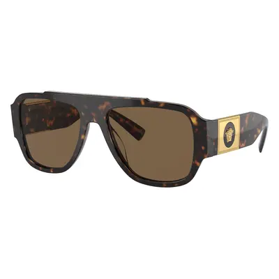 Versace Man Sunglass VE4436U - Frame color: Havana, Lens color: Dark Brown