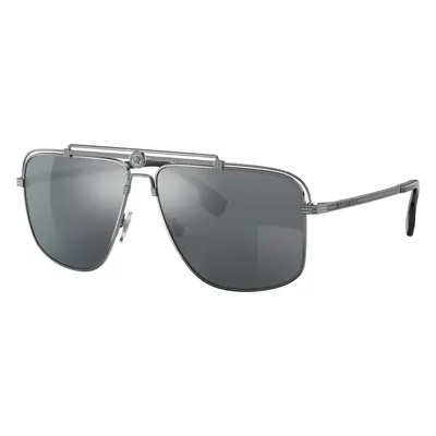 Versace Man Sunglass VE2242 - Frame color: Gunmetal, Lens color: Light Grey Mirror Black