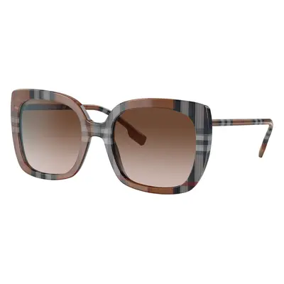 Burberry Woman Sunglass BE4323 Caroll - Frame color: Brown Check, Lens color: Gradient Brown