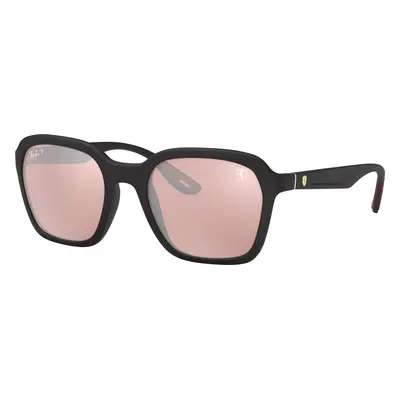 Ray-Ban Unisex Sunglass RB4343M Scuderia Ferrari Collection - Frame color: Black, Lens color: S