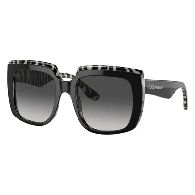 Dolce&Gabbana Woman Sunglass DG4414 - Frame color: Top Black On Zebra, Lens color: Grey Gradien