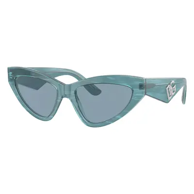 Dolce&Gabbana Woman Sunglass DG4439 - Frame color: Fleur Azure, Lens color: Blue